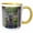 Yellow/White, variant on 3drose, Usa, Georgia, Savannah, Private Garden - Us11 Rti0026 - Rob Tilley, 11oz Two-tone Red Mug