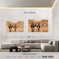 thumbnail image 4 of Elephant Stock Australian Outback Donkeys Wall Art - Horizontal Multi Panel Canvas - Living Room Wall Decor - Animal Multi Panel - Beige And Brown Decor - 74" x 48", 4 of 8