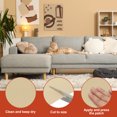 thumbnail image 3 of Uxcell Leather Patches Tape for Furniture, 3.2 x 61 inch Self Adhesive Vinyl Leather Repair Kit, Rice Apricot, 3 of 6