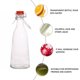 thumbnail image 2 of Botellas de vidrio oscilantes, botellas de vidrio de 1100 ml para cerveza con tapas de tapón, tapa hermética, botellas de agua para jugo de kéfir y soda, 2 of 6
