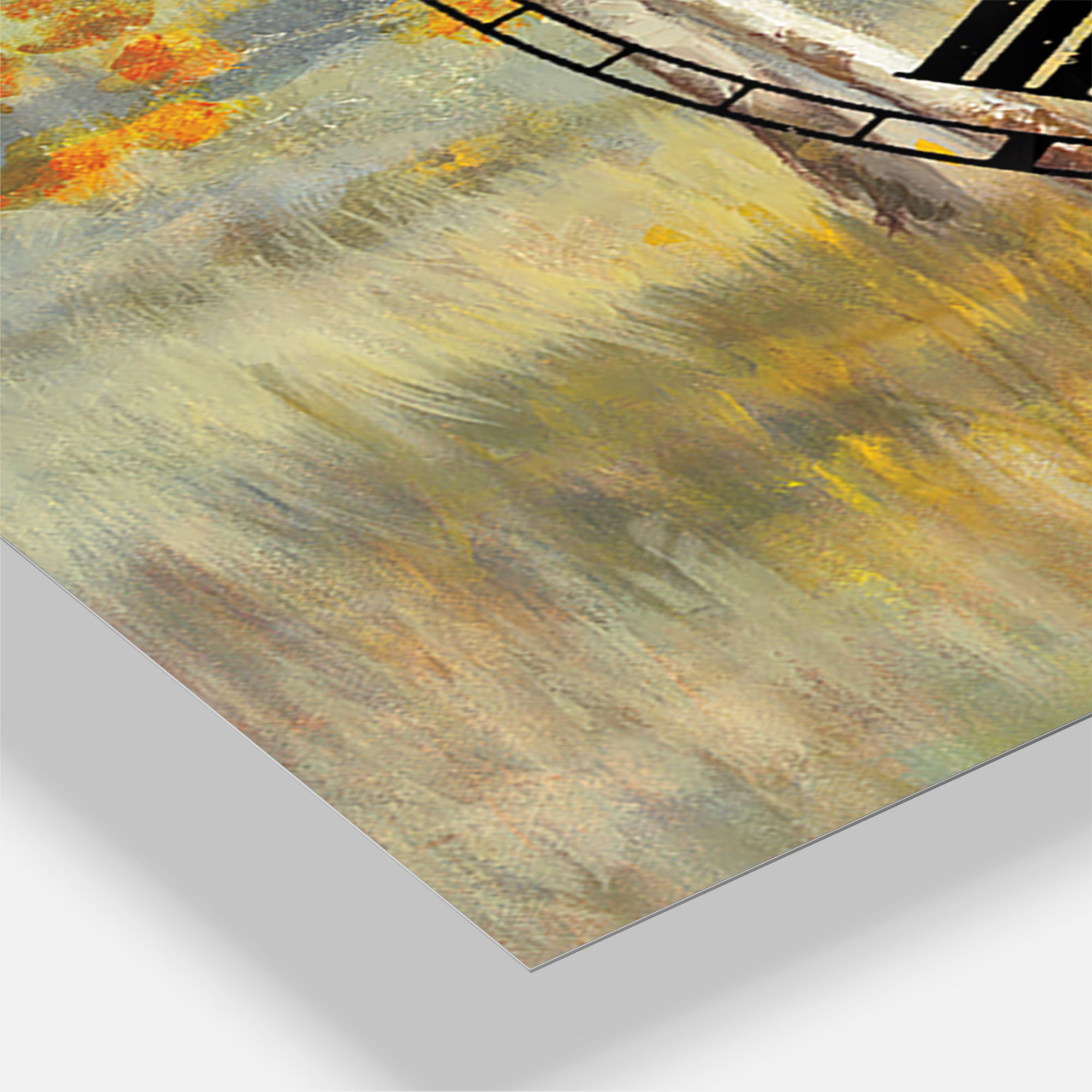 Designart 'Autumn Landscape' Farmhouse Wall Clock