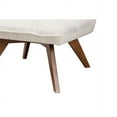 thumbnail image 7 of Baxton Studio Darielle Japandi Cream Boucle Fabric and Walnut Brown Finished Rubberwood Accent Chair, 7 of 7