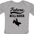 thumbnail image 4 of Inktastic Future Bull Rider Rodeo Riding Boys Long Sleeve Baby Bodysuit, 4 of 5