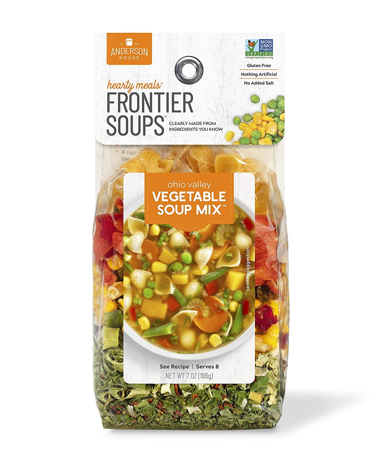 Frontier Soups Ohio Valley Vegetable Soup Mix Gluten Free 7 oz