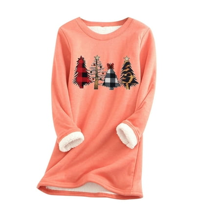 

HAPIMO Discount Women s Nightgowns Sleepwear Padded Fleece Long Sleeve Shirts Graphic Print Plush Warm Comfy Night Dress Loungewear Tops Hot Pink XXXXL