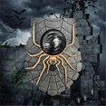 thumbnail image 3 of Halloween Door Decoration Hanging Animated Spider Doorbell Light Up Eyeball, 3 of 5