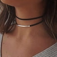 thumbnail image 1 of Collier Ras-du-Cou Ajustable Collier Noir Colliers pour Femmes et Filles, 1 of 7