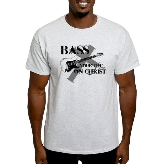 CafePress - Bass Your Life On Christ Light T Shirt - Men's Classic Graphic T-Shirt