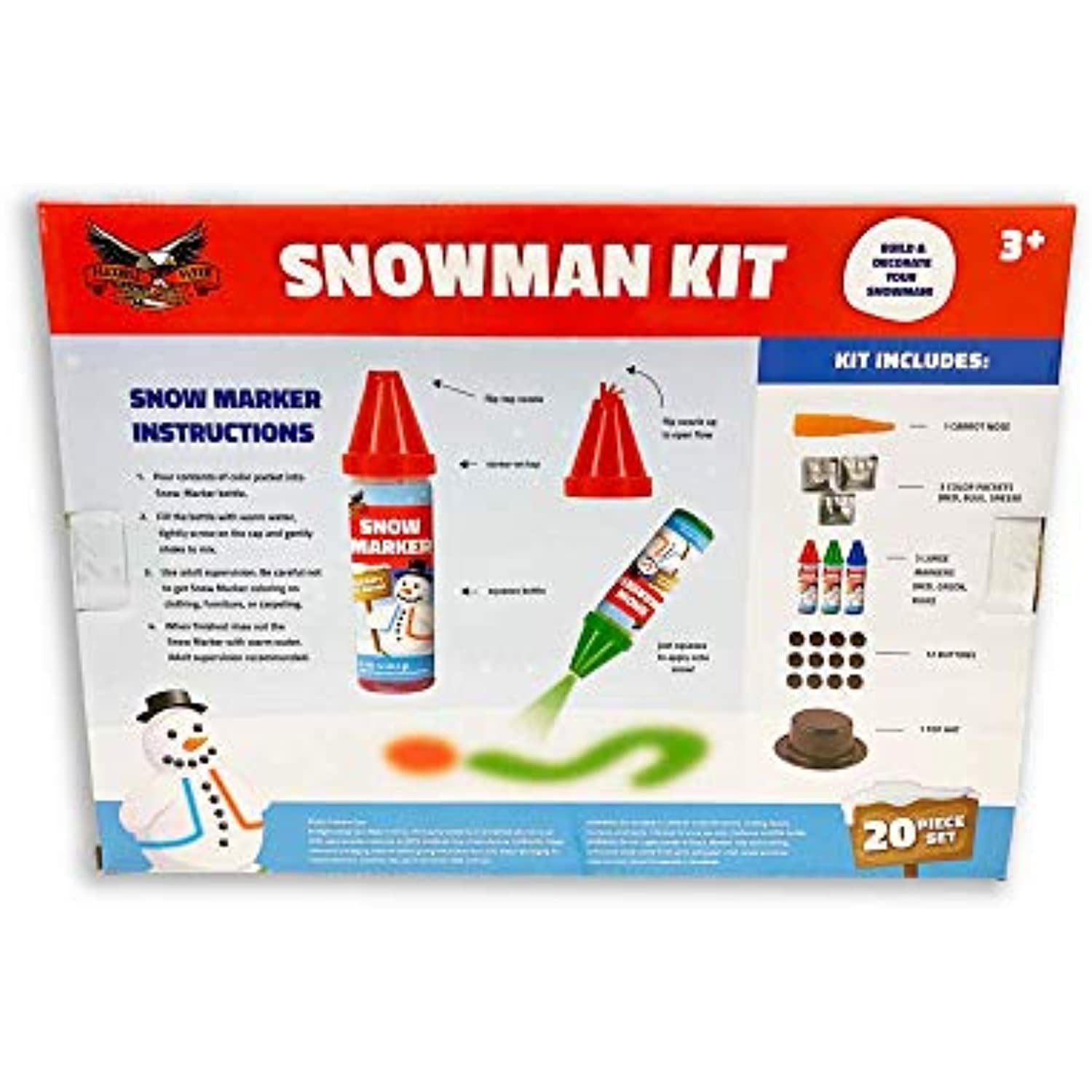 Flexible Flyer Decorative Plastic Snowman Kit
