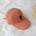 thumbnail image 5 of Summer Children‘s Hat Korean Version Simple Fashion Versatile Letter Cap Baseball Casual Solid Hat Black, 5 of 5