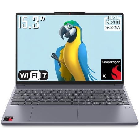 Lenovo IdeaPad Slim 3x Copilot+ PC Laptop, 15.3" FHD+ 1920 x 1200 LCD IPS Screen, Snapdragon X, WiFi 7, 720p Webcam, Backlit Keyboard, Win 11 Home (16GB DDR5 RAM + 512GB SSD)