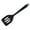 Black, variant on Cheers.US Silicone Turner Spatula/Slotted Spatula, Hygienic One Piece Design, Non Stick Kitchen Utensil for Fish, Eggs, Pancakes, Wok