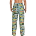 thumbnail image 3 of Goofa Hawaiian Style Printed Soft Pajama Pants for Men, Wide Leg Comfy Casual Lounge Yoga Pants-Large, 3 of 9