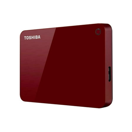 Toshiba Canvio Advance 2TB Portable External Hard Drive USB 3.0 Red -