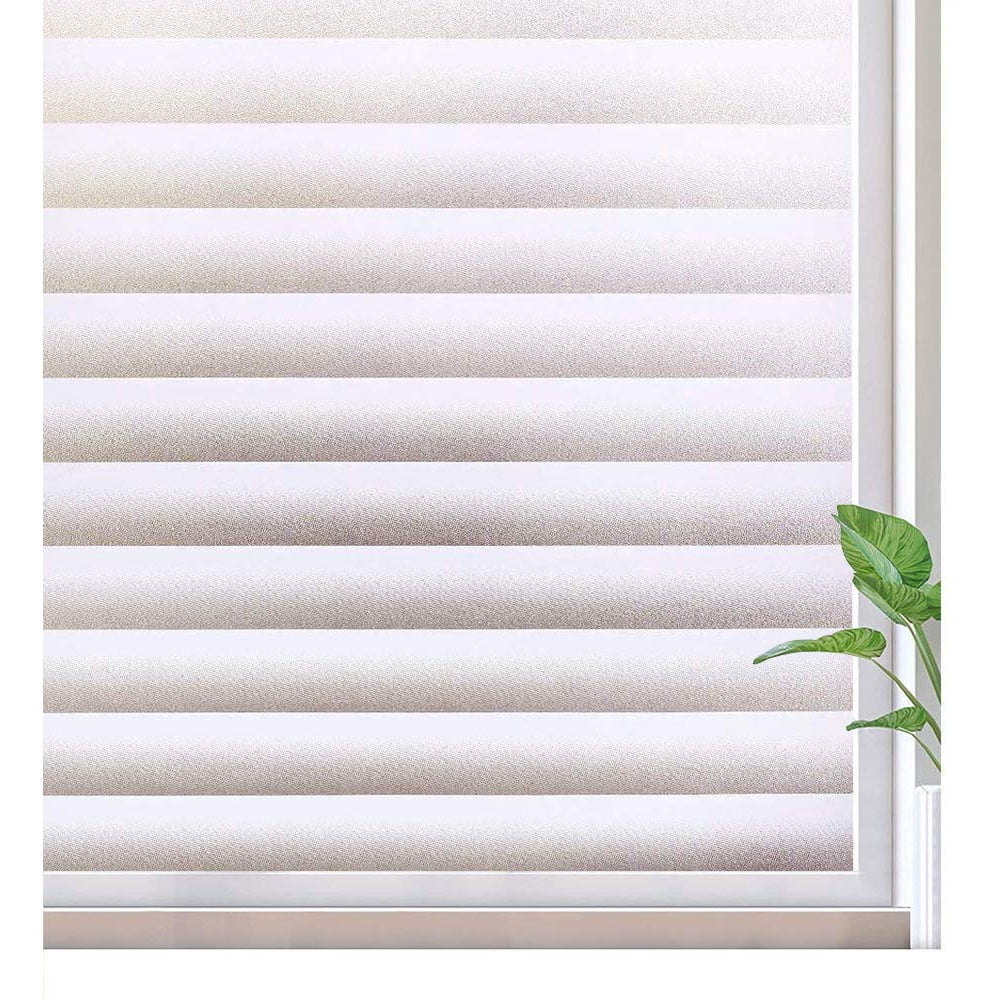 Rabbitgoo Privacy Window Film Non Adhesive Frosted Glass Film for