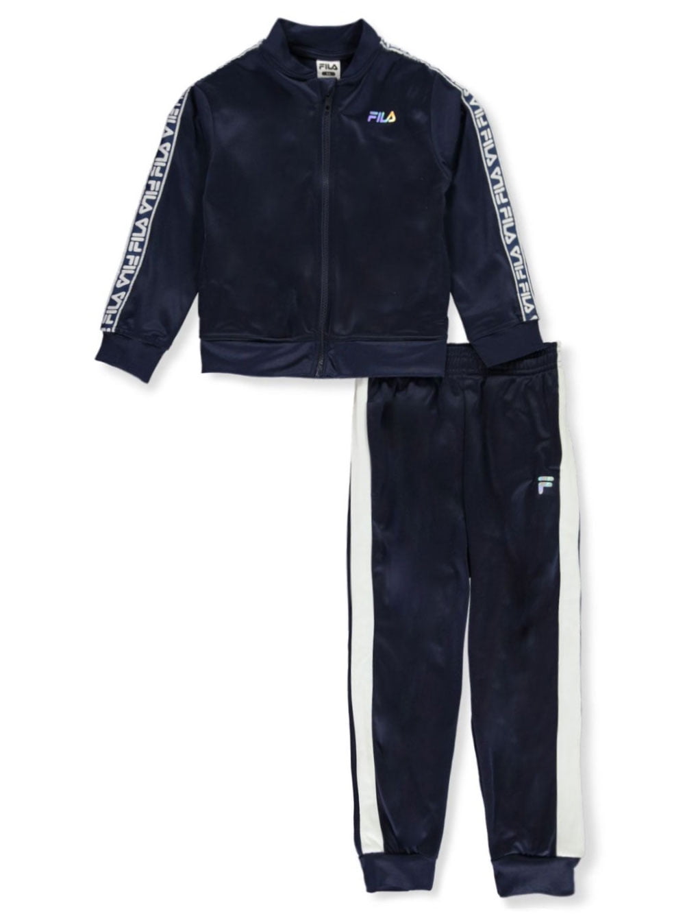 fila tape velour track pants