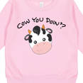 thumbnail image 3 of Inktastic Cow You Doin'? Cute Cow Toddler Sweatshirt, 3 of 4