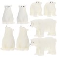 thumbnail image 1 of 8pcs Miniature Bear Ornaments Bonsai Bear Models Bear Resin Crafts Table Decorations(Random Style), 1 of 8