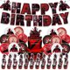 thumbnail image 2 of 1 juego de globos de látex de Los Vengadores de Deadpool, pancarta de feliz cumpleaños, suministros de decoración para fiestas de superhéroes, adorno para tarta para niños, 2 of 5