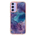 thumbnail image 2 of Designed for Samsung Galaxy A15 Marble Case, Ultra Thin Girls Women Plating Marble Designed Flexible Soft TPU IMD Marble Protective Case Cover for Samsung Galaxy A15 - Purple, 2 of 6