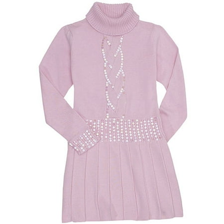 Girl Connection - Girl's Sparkly Sweater Dress