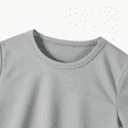 thumbnail image 4 of Cethrio Boys Athletic Outfit Sets 2 Piece, Color Block Short Sleeve Casual Kids' Activewear Clothing Sets Gray Size 5-6 T, 4 of 4