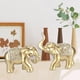 thumbnail image 2 of Esculturas de elefante de resina Feng Shui, estatuas de tronco para decoración de oficina y hogar. dorado, 2 of 9
