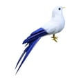 thumbnail image 1 of LOVIVER Artificial Feather Animal Bird Blue Tail Decorative Statues Garden Party, 1 of 4