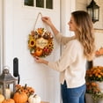 thumbnail image 6 of Small Fall Wreath, Welcome Sign, Autumn Door Decor for Front Door | Cute Hello Fall wreath for front door, wall, office, entryway, and indoor outdoor autumn harvest decor. 4PCS, 6 of 8