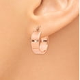 thumbnail image 3 of 14k Rose Gold Hoop Earrings, 3 of 8