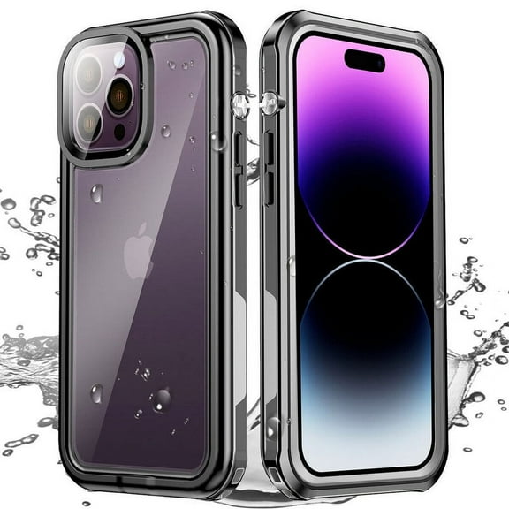 Waterproof Phone Case For Apple iPhone 14 Pro Waterproof Dirt Proof Case Cover, Full Body Shockproof Case with Built In Screen Protector Heavy Duty Cover for iPhone 14 Pro, Clear