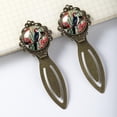 thumbnail image 3 of Woodpecker Vintage Copper-Colored Lace Bookmarks, Stainless Steel Book Markers for Readers and Book Lovers - Set of 2, 3 of 5