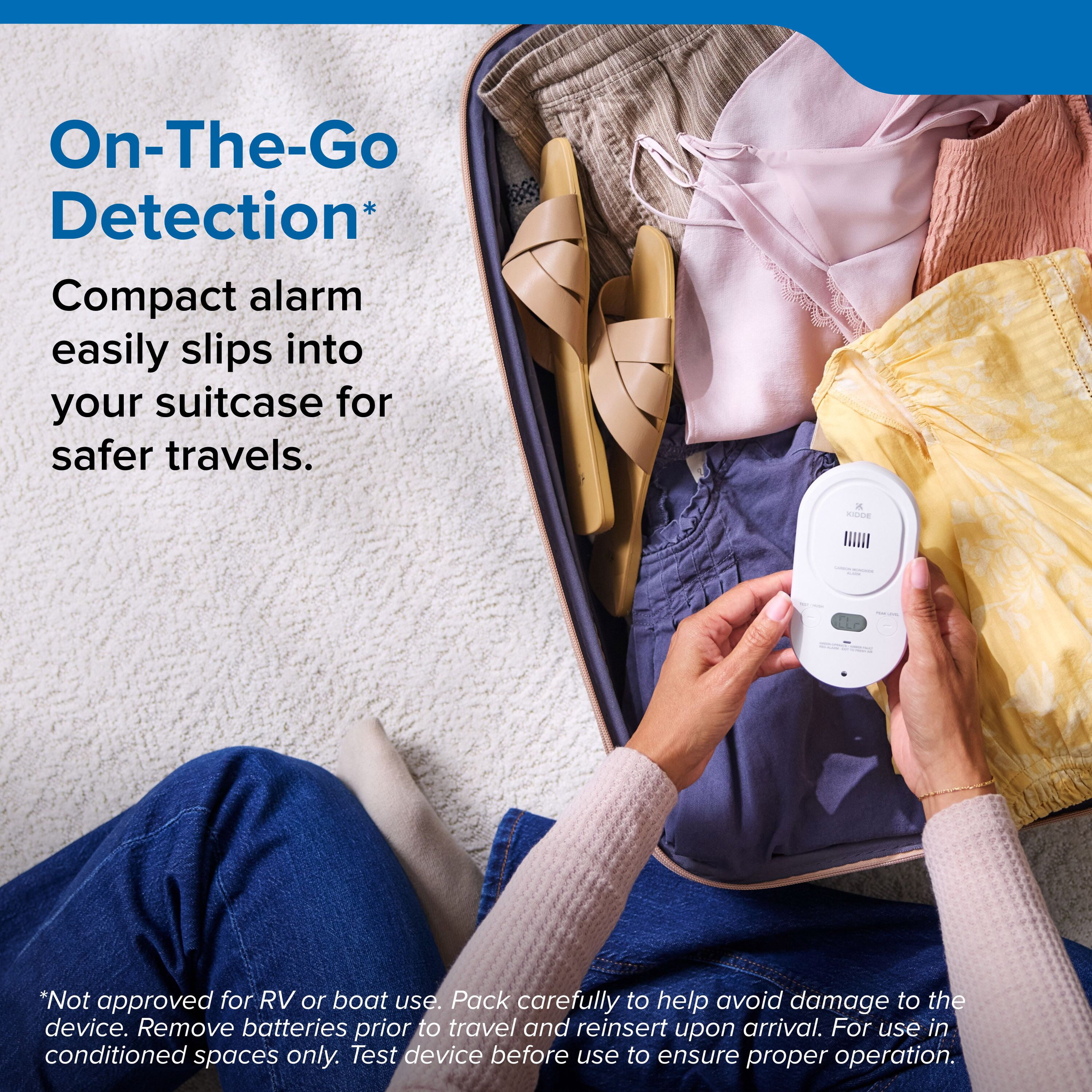 Kidde Carbon Monoxide Detector, Plug-In with AA Battery Backup, Rotating Plug, 85 dB Alarm, COPD