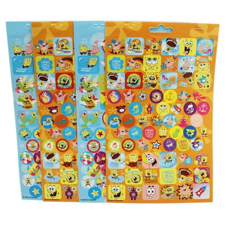 - Spongebob Squarepants Assorted Sticker Sheet Set (4 Sheets)