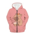 thumbnail image 5 of DISNIMO Capybara Hoodie Girls Heart Hoodie Kids Cute Sweatshirt Zip Front Hoodies for Boys Hooded Zip Up Sweatshirts Size 14-16 Girl Hoodie Jacket for Girls Hooded Coat Casual Fall Clothes, 5 of 7