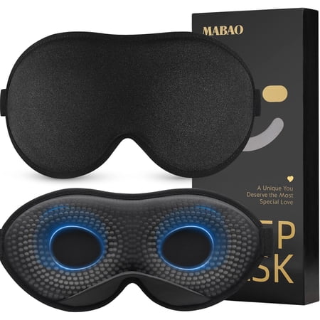 2 Packs Weighted Sleep Mask – 100% Blackout Eye Mask for Sleeping for Women Men 3D Contoured for Lash Extension Zero Eye Pressure Memory Foam Cover Soft Gentle Pressure Blindfold for Travel 2 Packs Weighted Sleep Mask – 100% Blackout Eye Mask for Sleeping for Women Men 3D Contoured for Lash Extension Zero Eye Pressure Memory Foam Cover Soft Gentle Pressure Blindfold for Travel