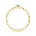 thumbnail image 2 of ANGARA Natural Classic Solitaire Oval Aquamarine Promise Ring in 14K Yellow Gold for Women (Size-5x4mm) | March Birthstone, Birthday, Anniversary, Jewelry Gift for Women | Natural Aquamarine Ring, 2 of 9