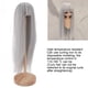 thumbnail image 4 of Peluca Larga Y Recta Para Muñeca Con Flequillo, Pelo Sintético Para Circunferencia De La Cabeza De 18,5 Y 21cm, Uso Artesanal, Cuero Cabelludo Simulado, 4 of 8