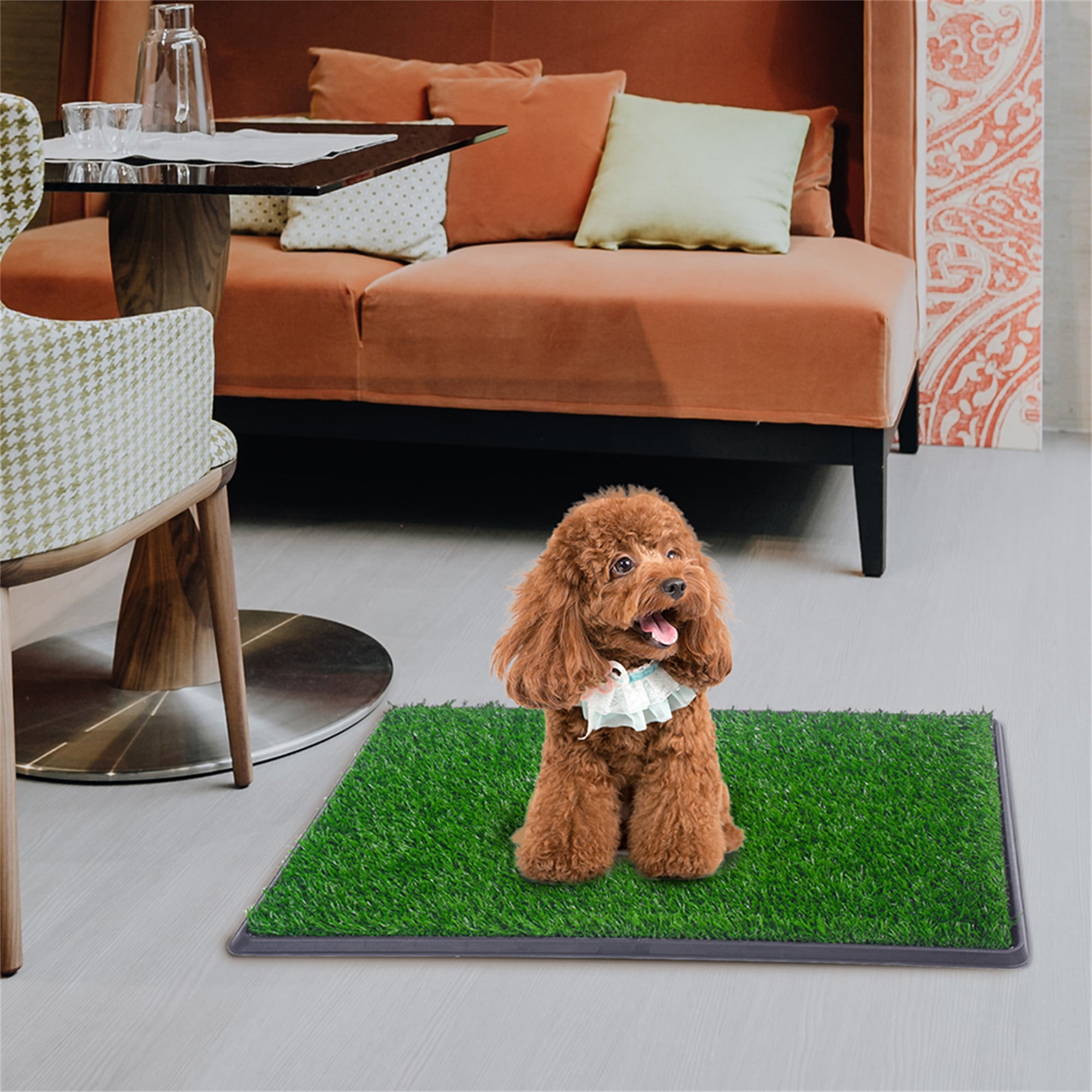 Spaco 30"x20" Artificial Grass Bathroom Faux Grass Rug Carpet for Pets Mat for Puppies and Small Pets Spaco 30"x20" Artificial Grass Bathroom Faux Grass Rug Carpet for Pets Mat for Puppies and Small Pets