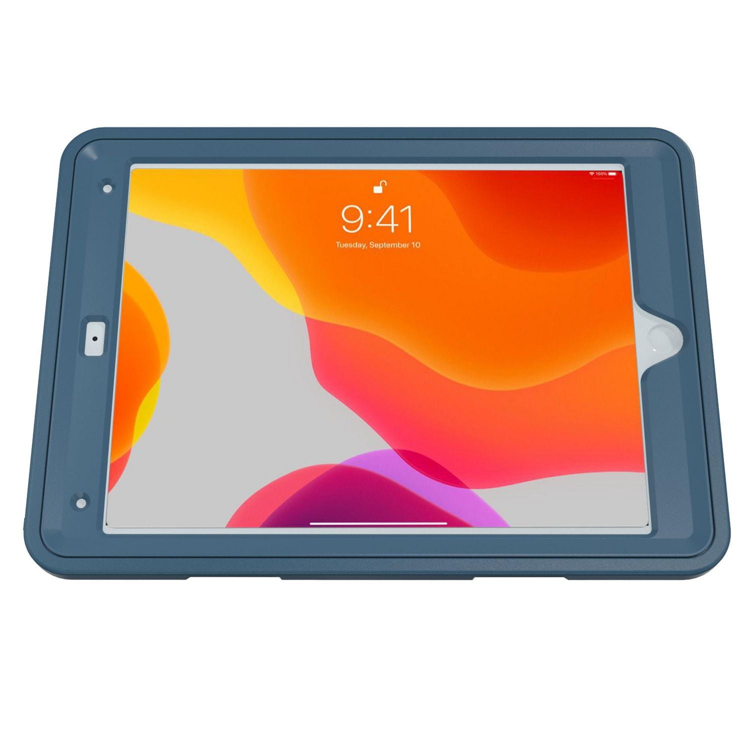 Étui de protection CTA Digital avec béquille rotative à 360 degrés intégrée pour iPad 7e et 8e génération 10.2 pouces, iPad Air 3 et iPad Pro 10.5 pouces - Bleu