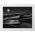thumbnail image 1 of Depaepe, Yvette 32x24 White Modern Wood Framed Museum Art Print Titled - The night walked down the sky, 1 of 4