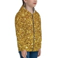thumbnail image 5 of Sikiie Gold Glitter Zip Up Hoodie Teenage, hoodies for Teenage, Zipper Sweatshirt Jacket for Daily, Traveling-, 5 of 6