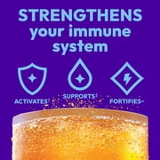 Emergen-C Immune+ Triple Action Immune Support Powder, Betavia (R), 1000Mg Vitamin C, B Vitamins, Vitamin D and Antioxidants, Super Orange, Back to School Essentials – 30 Count