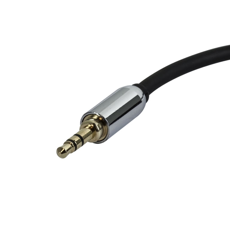 3.5mm Jack To 2 X RCA Phono Audio Cable, Gold Lead, 0.5m To 20m Lengths