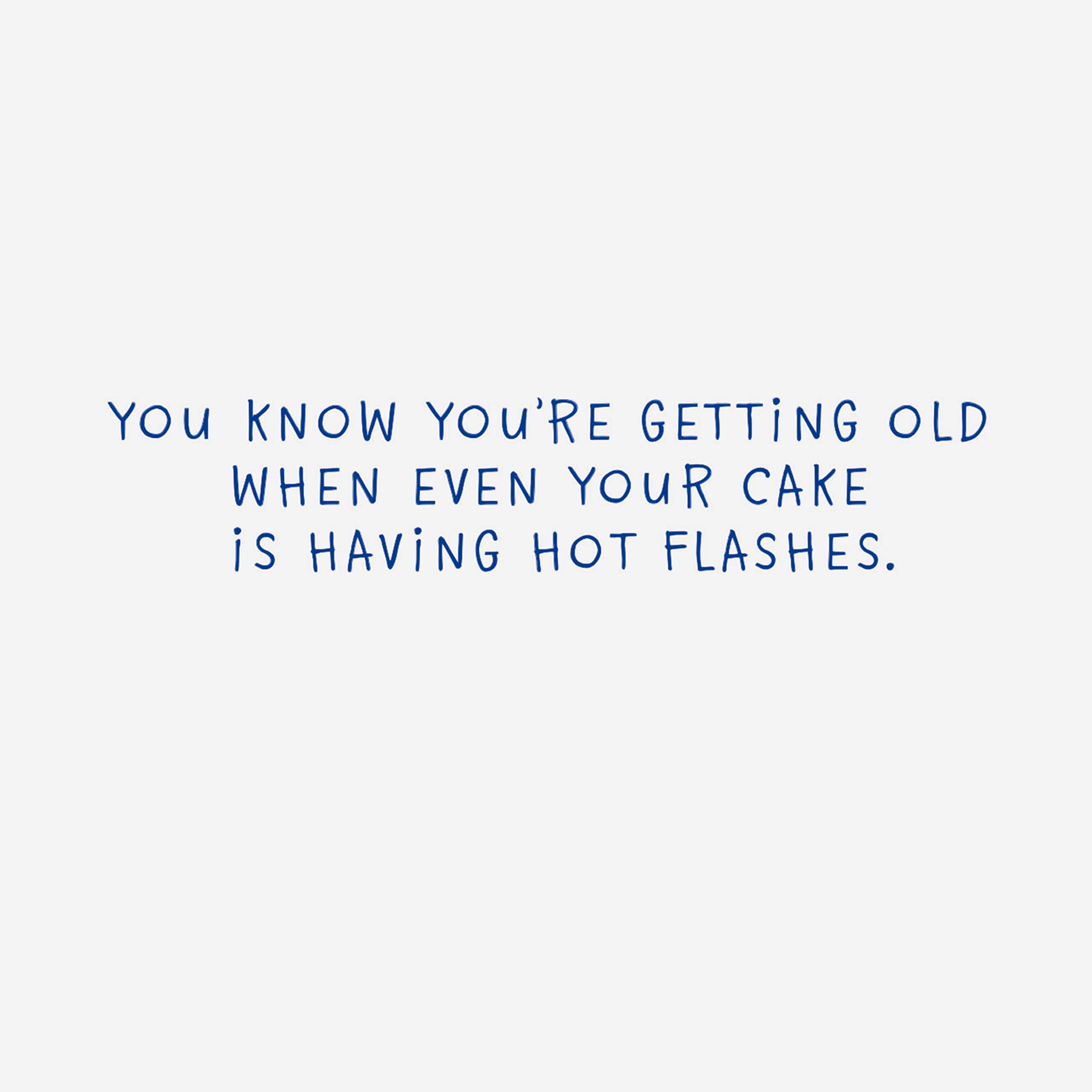 Hallmark Greeting Card BD FLAMING CK