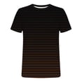 thumbnail image 5 of Gamivast Men's T Shirts Horizontal Striped Tshirts Shirts Short Sleeve Crew Neck Tee Shirts Soft Breathable Casual Shirts Regular Fit Wear Stylish, 5 of 5