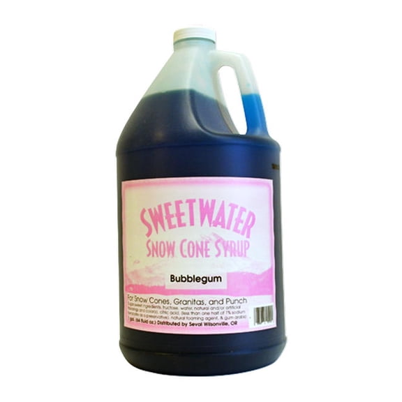 Sweetwater Snow Cone Bubblegum Syrup cs 4/1 gal