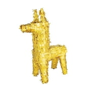 Gold Foil Donkey Pinata - Party Decor - 1 Piece