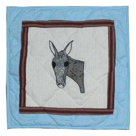 Patch Magic Mule Trail Cotton Throw Pillow
