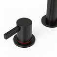 thumbnail image 6 of 8 Inch Widespread Bathroom Faucet Matte Black 2 Handle 3 Hole with 360 °   Rotating Spout and Pop-Up Drain  LJH, 6 of 10